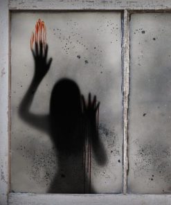 Scary Ghost Halloween Window Sticker