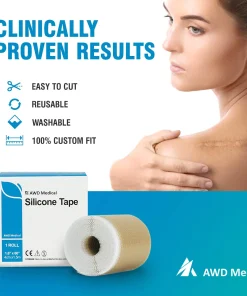 Medical Soft Silicone Gel Tape For Scar Removal