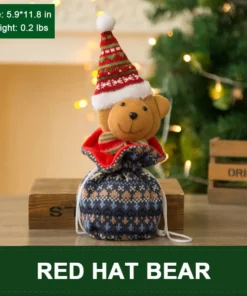 CHRISTMAS KNITTED DOLL GIFT BAGS