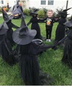 Voice Control Halloween Witch Decoration Light Set