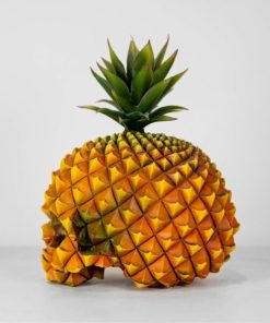 Creative Resin Gothic Pineapple Skull Statue