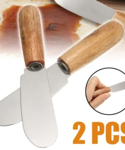2Pcs Cute Standing Butter Knife