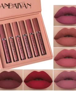 6Pcs Matte Liquid Lipstick Makeup Set