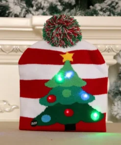 Christmas LED Light Knitted Beanies