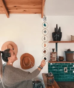 Raw Crystal 7 Chakra Gemstone Wall Decor