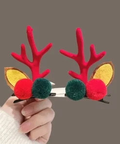 Reindeer Antlers Xmas Hair Clip