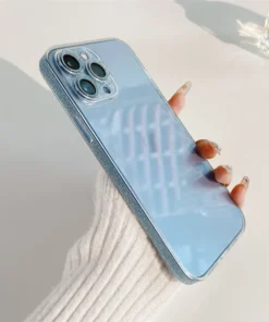 Side Sparkly Luxury iPhone Case With Camera Protector
