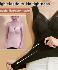 Slim Stretchy Warm Undershirt with Padded Bra