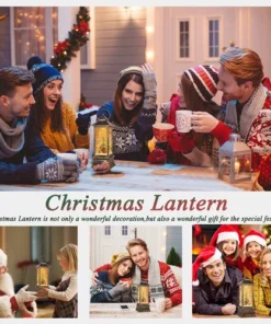 Snow Globe Christmas Lantern Decorations