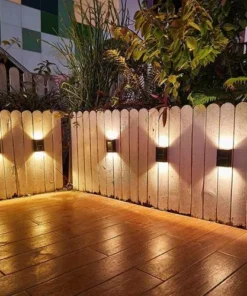 Waterproof Solar Powered Outdoor Patio Wall Decor Light