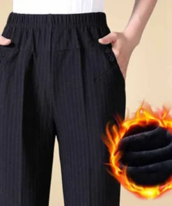 Women’s Stylish Plush Straight-leg Pants