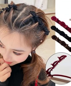 Flocking Braided Hair Clip