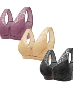 HealthLift Lymphvity Front Zipper Bra