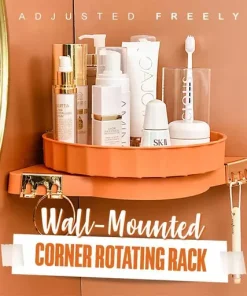 Wall-Mounted Corner Rotating Rack