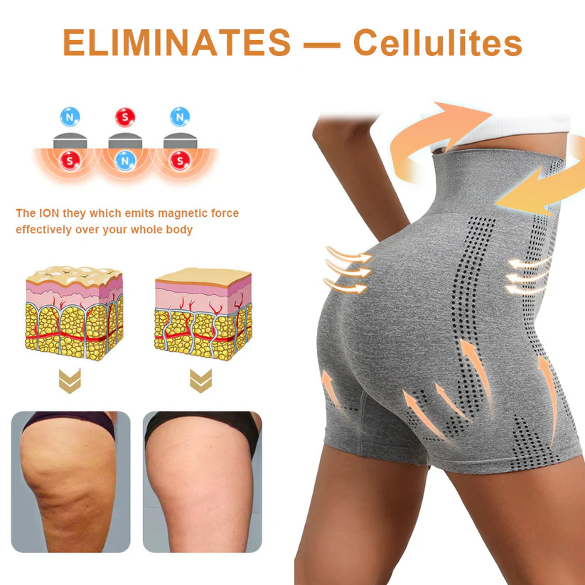 Fivfivgo™ Micro Vibration Massage Module Ice Silk Ion Fiber Repair Shaping Shorts - Image 5