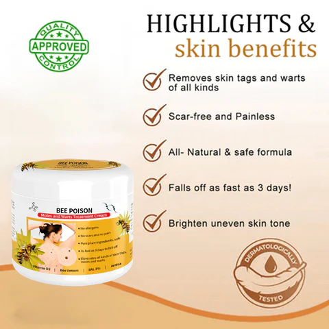 QIAWI™ BEE POSON MOLE AND WART TREATMENT CREAM - Image 2