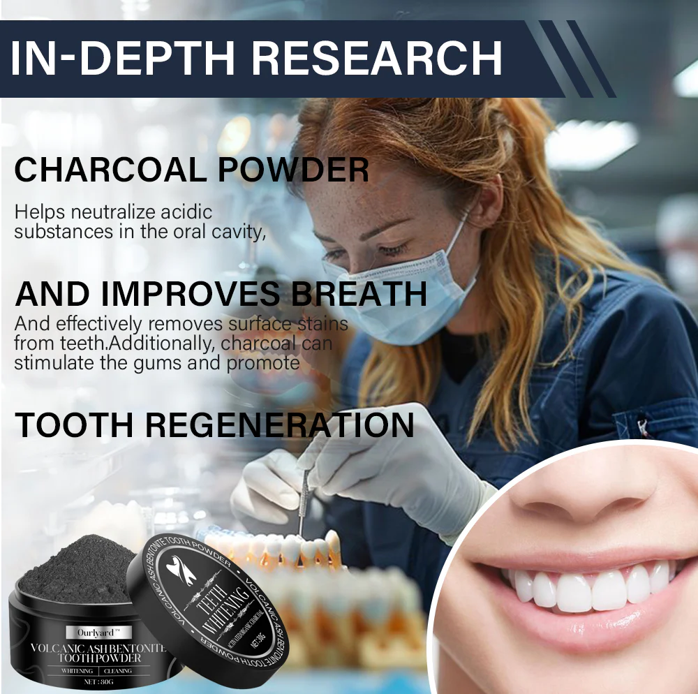 Ourlyard™ Volcanic Ash Bentonite Tooth Powder - Imaj 4