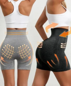 Fivfivgo™ Micro Vibration Massage Module Ice Silk Ion Fiber Repair Shaping Shorts