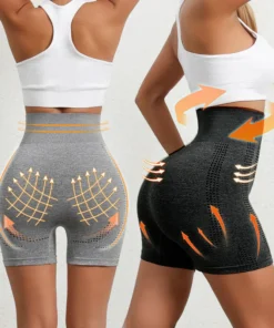 Fivfivgo™ Micro-Vibration Massage Module Ice Silk Ion Fiber Repair Shaping Shorts