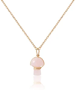 LOVICA RoseQuartz Mushroom Necklace