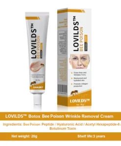 LOVILDS™ ബോട്ടോക്സ് തേനീച്ച വിഷം ചുളിവുകൾ നീക്കം ചെയ്യുന്നതിനുള്ള ക്രീം