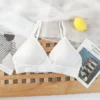 Seamless Bras For Women Non-Wire Bras Solid Push Up Brassiere V-neck Underwear Thin Pad Cup Soft Female Intimates