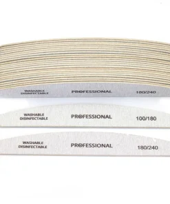 10pcs/Lot Wooden Nail Files Professional Nail Buffer 100/180 Limas Manicura Block Grey Boat Gel Polishing Wood Sanding Nail File