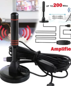 HD Digital TV Antenna Indoor Amplified dab antenna 200 Miles Ultra HDTV With Amplifier VHF/UHF Quick Response Outdoor Aerial Set