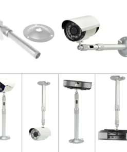 Monitor Aluminum Alloy Telescopic Bracket Bracket Extension Monitoring Pole Camera Long Projector Bracket 20-80cm