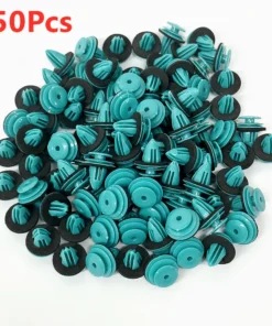 100Pcs Car Fastener Clip With Seal Ring Auto Body Push Retainer Pin Rivet Bumper Door Trim Panel Fastener Rivet Bumper Retainer