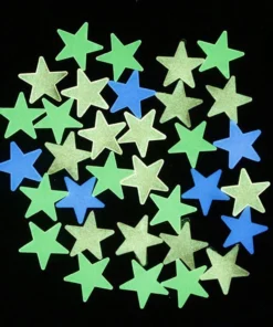 100Pcs/Set Stars Luminous Wall Stickers Glow In The Dark For Kids Baby Room Decoration Decals Colorful Star Home DIY Decor Mural