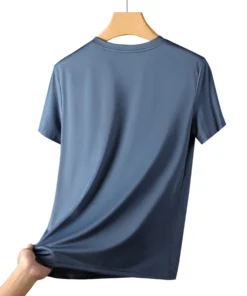 CHRLCK Men's Running Quick Drying T-shirts Breathable Hiking Fishing Tees Soft Elasticity Outdoor Sports Short Shirt Summer