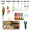 Fishing Lure Set 18/21/59/142pcs Mixed VIB Lure Kit Soft Lure Minnow Popper Hooks All Fishing Accessory Fresh Water