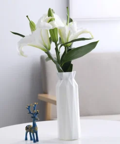 1PC Water Ripple Plastic Vase Wave Flower Pot Arrangement Modern Nordic Style Home Living Room Desktop Decoration Ornament