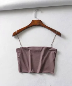 Summer Women's Crop Top Sexy Elastic Cotton Camis sleeveless Short Tank Top Bar