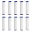 Hand Shower Filters, Set of 10 Replacement Filters for Hard Water, Remove Chlorine and Harmful Substances More Effectively
