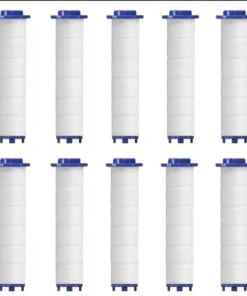 Hand Shower Filters, Set of 10 Replacement Filters for Hard Water, Remove Chlorine and Harmful Substances More Effectively