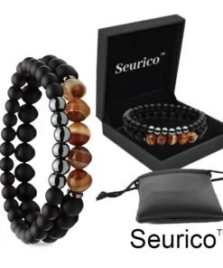 Seurico™ നാച്ചുറൽ അഗേറ്റ് Anion നോബിൾ ബ്രേസ്ലെറ്റ്