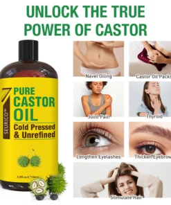 Seurico™ Pi lwil oliv Castor òganik ki peze frèt