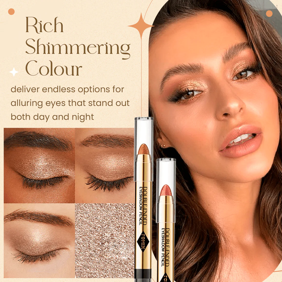Gleamon™ Double-ended Eyeshadow Pencil - Image 3