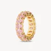 Iconic Nina Gold Ring in Pink Crystal