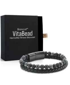 Biancat™ VitaBead Hematite Fitness Bracelet