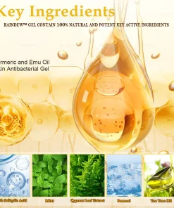 Raindew™ Turmeric and Emu Oil Skin Antibacterial Gel