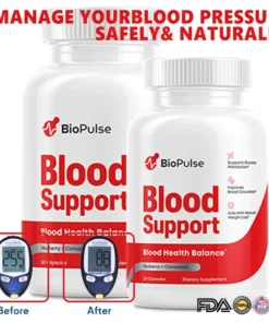 BioPulse Blood Support, Advanced Formula for Blood Sugar Balance, Natural, Safe, Zero Side Effect, FDA Approved