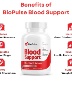 BioPulse Blood Support, Advanced Formula for Blood Sugar Balance, Natural, Safe, Zero Side Effect, FDA Approved