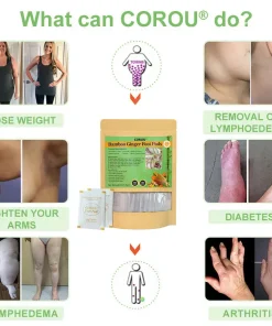 COROU® Natural Herbal Tourmaline Far Infrared Magnetic Therapy Foot Patches