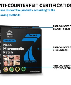CROAIE® 🌱Nano Microneedle Patch with SMGT-GLP-1 & Matrixyl 3000 – Slimming, Skin Tightening, Blood Sugar Support, No Injection, 7-Day Result