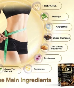 CrazyLeaf® GLP-1 & NAD Herbal Mushroom Instant Coffee