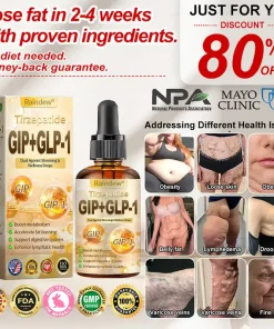 Raindew® Tirzepatide GIP+GLP-1 Dual Agonist Slimming & Wellness Drops