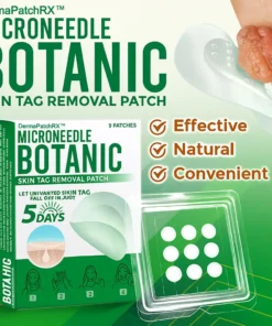 DermaPatchRX® MicroNeedle Botanic Skin Tag Removal Patch